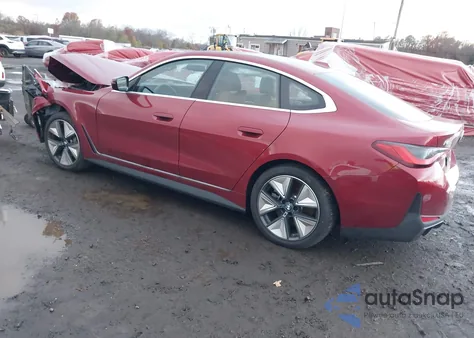 2025 BMW I4 Gran Coupe xDrive40 z USA, uszkodzony, nr VIN WBY43HD00SFU43541